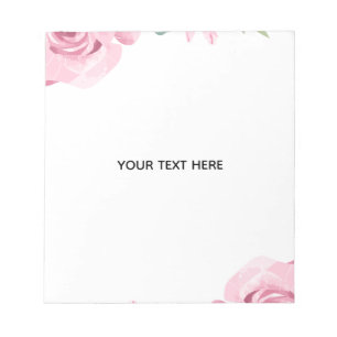 Create Your Own Floral Border Notepad