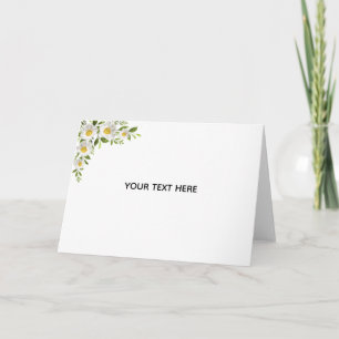 Create Your Own Floral Border Thank You Card