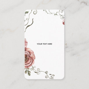 Create Your Own floral Business Card