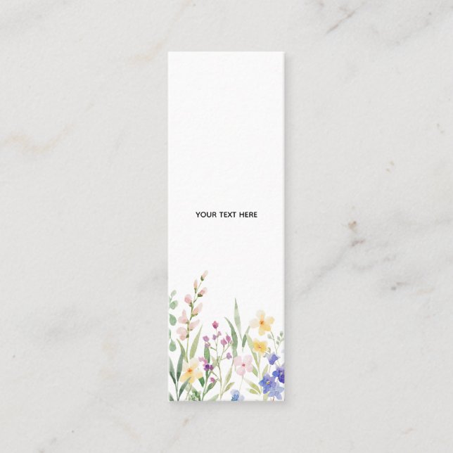 Create Your Own Floral Business Card (Front)