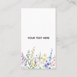 Create Your Own Floral Business Card