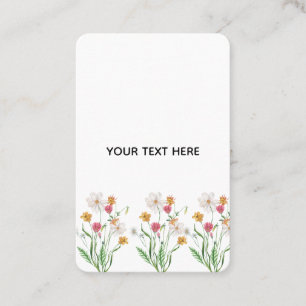 Create Your Own Floral Business Card