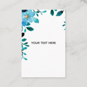 Create Your Own Floral Business Card