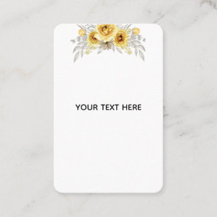 Create Your Own Floral  Business Card