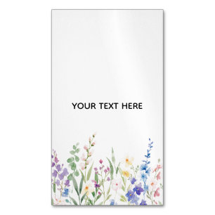 Create Your Own Floral Business Card Magnet