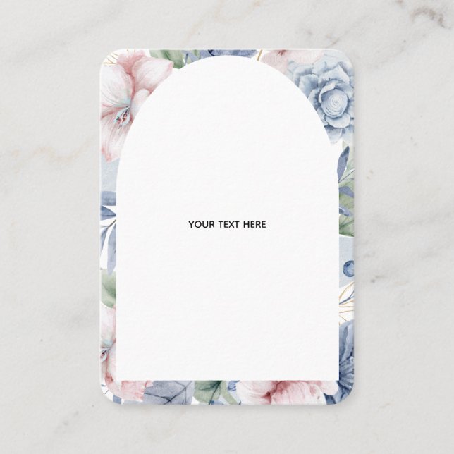 Create Your Own floral Business Cards (Front)