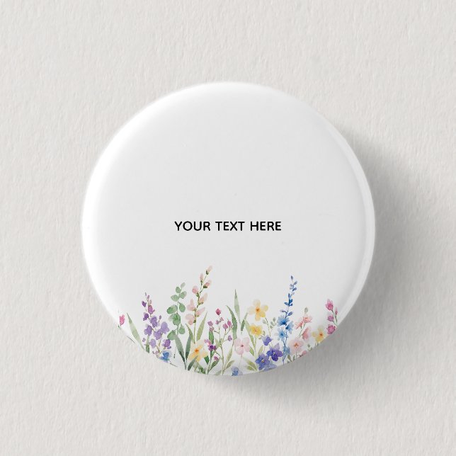 Create Your Own Floral Button (Front)