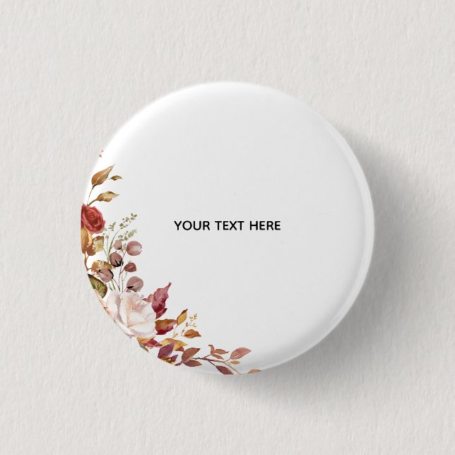 Create Your Own Floral Button (Front)