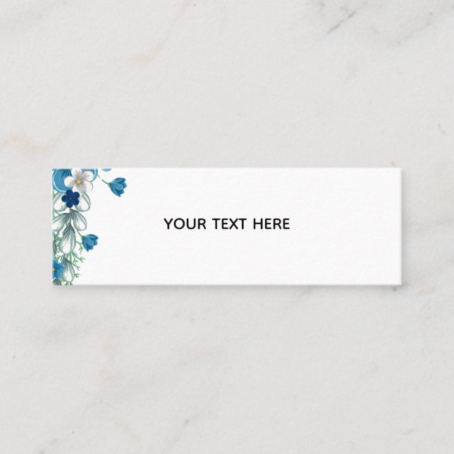 Create Your Own Floral Calling Card (Front)