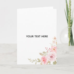 Create Your Own Floral Card