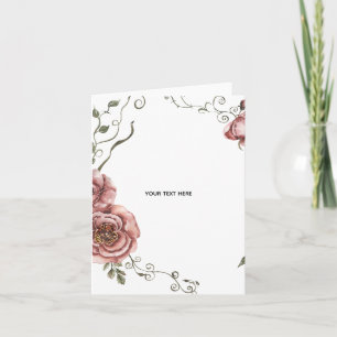 Create Your Own floral Card