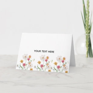 Create Your Own Floral  Card