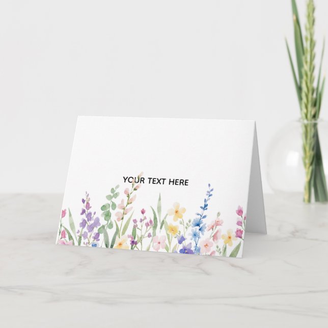 Create Your Own Floral  Card (Front)