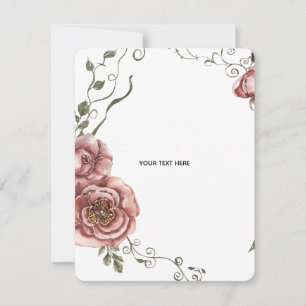 Create Your Own floral  Card