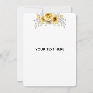 Create Your Own Floral Card