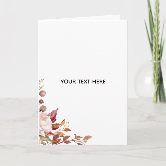 Create Your Own Floral Card (Front)