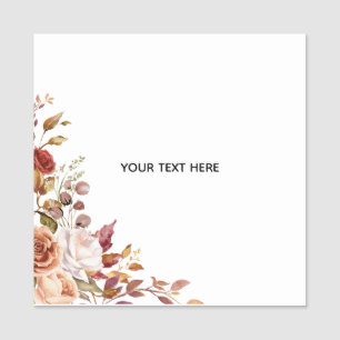 Create Your Own Floral Classic Name Tag