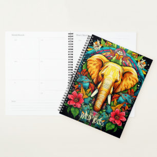 Create Your Own Floral Elephant Totem Animal Planner