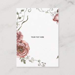 Create Your Own floral Enclosure Card
