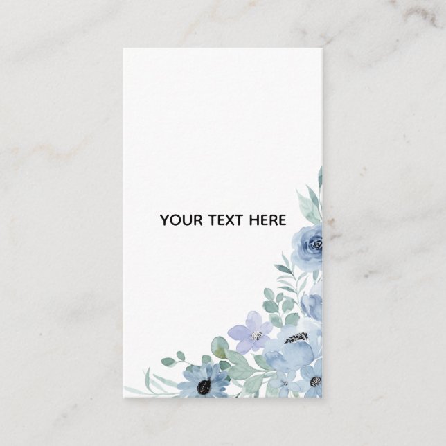 Create Your Own Floral  Enclosure Card (Front)