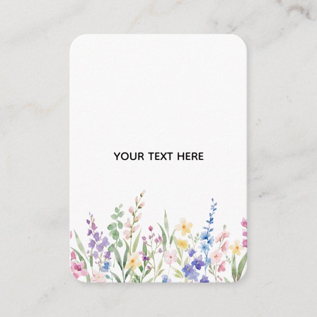 Create Your Own Floral Enclosure Card (Front)