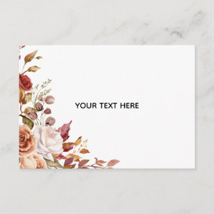 Create Your Own Floral Enclosure Card