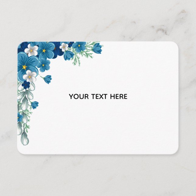 Create Your Own Floral Enclosure Card (Front)