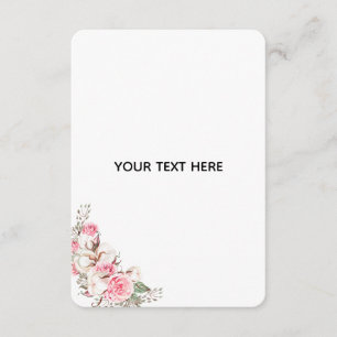 Create Your Own Floral Enclosure Card