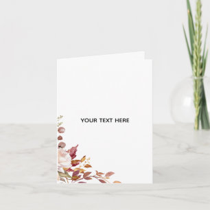 Create Your Own Floral Folded Greeting Card