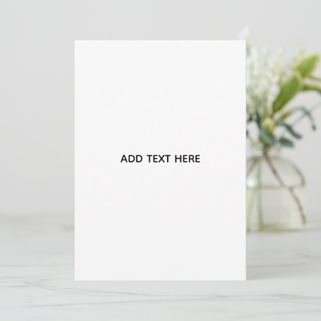Create Your Own Floral  Holiday Card (Standing Front)