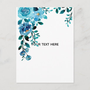 Create Your Own Floral Holiday Postcard