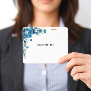 Create Your Own Floral ID Badge