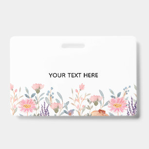 Create Your Own Floral ID Badge