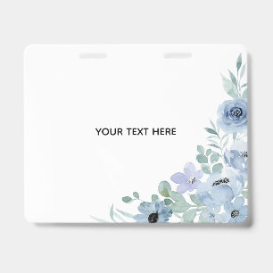Create Your Own Floral  ID Badge