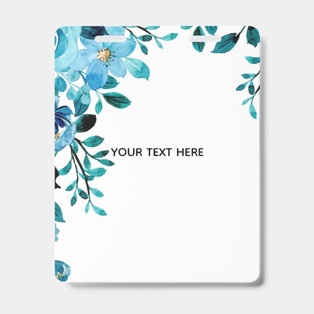 Create Your Own Floral ID Badge (Front)