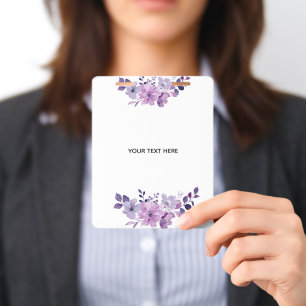 Create Your Own Floral ID Badge