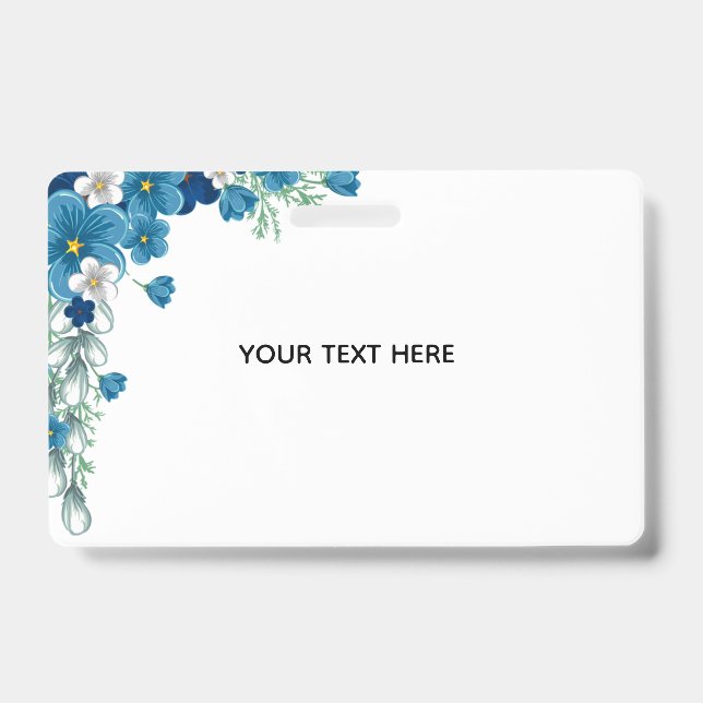 Create Your Own Floral ID Badge (Front)