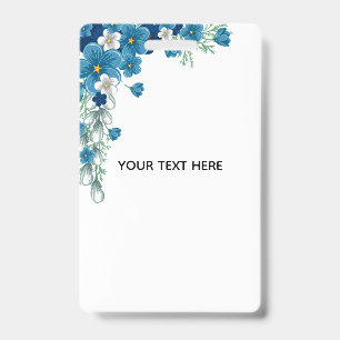 Create Your Own Floral ID Badge