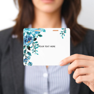 Create Your Own Floral ID Badge