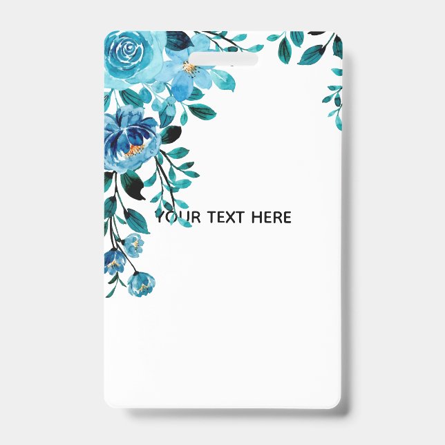 Create Your Own Floral ID Badge (Front)