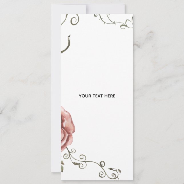 Create Your Own floral  Invitation (Front)