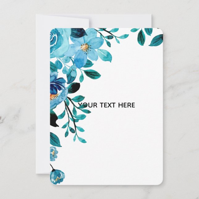 Create Your Own Floral Invitation (Front)