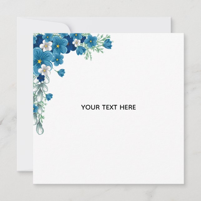 Create Your Own Floral Invitation (Front)