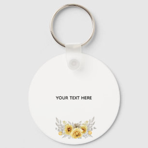 Create Your Own Floral Key Ring
