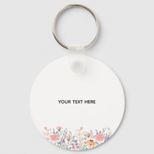 Create Your Own Floral  Key Ring