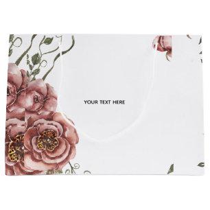 Create Your Own floral  Large Gift Bag