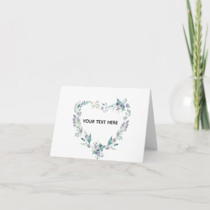 Create Your Own Floral Love Border Card