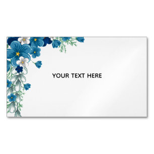 Create Your Own Floral Magnetic Business Card