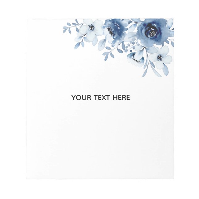 Create Your Own Floral Notepad (Front)
