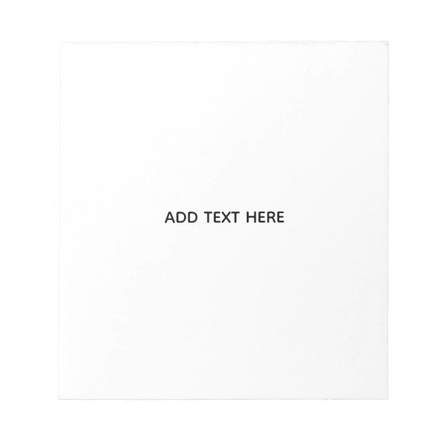 Create Your Own Floral  Notepad (Front)
